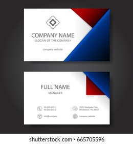 Business card, vector