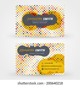 Business card vector background