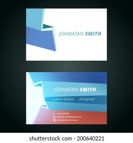 Business card vector background