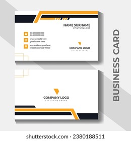 Fondo vectorial de tarjeta de visita con forma abstracta