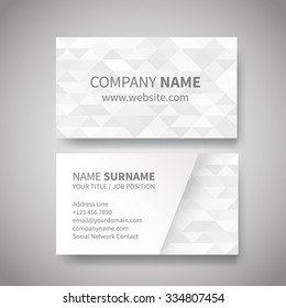 Business card vector background. Corporate style design template EPS10