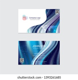 Business card vector background design