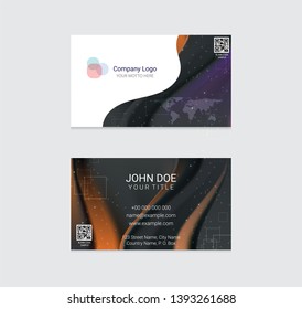 Business card vector background design