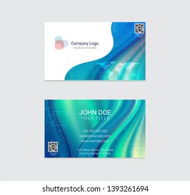 Business card vector background design