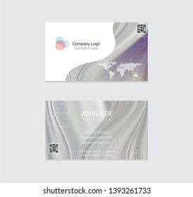 Business card vector background design