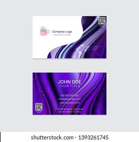 Business card vector background design