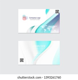Business card vector background design