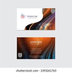 Business card vector background design