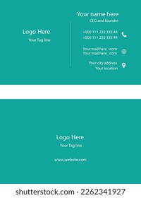 Business card vector background design