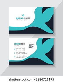 Business card vector background. modern creative business card and name card, horizontal simple clean template vector design, layout in rectangle size.
