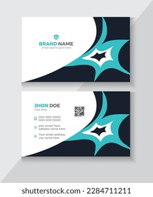 Business card vector background. modern creative business card and name card, horizontal simple clean template vector design, layout in rectangle size.