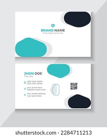 Business card vector background. modern creative business card and name card, horizontal simple clean template vector design, layout in rectangle size.