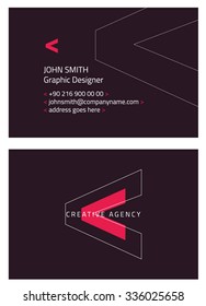 Business card vector background, simple and clean design.