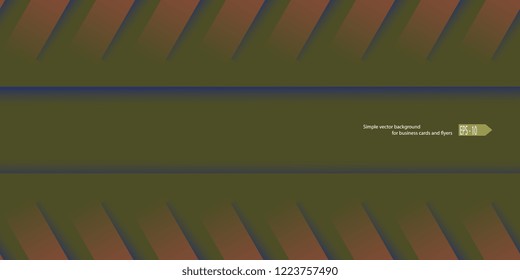 Business card. Vector background with striped elements and shadows for flyers and business cards. Creative background. Flyer. Banner. Vector graphics