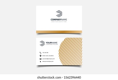 Business card vector background template, modern and clean design