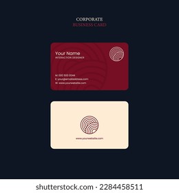 Business card vector background template