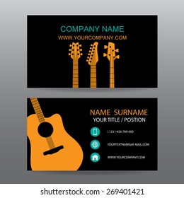 Business card vector background,Musician