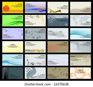 Business card - vector collection