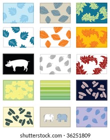 Business card - vector collection
