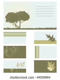 Business card - vector collection