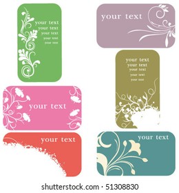 Business card - vector collection (spring
