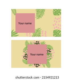 business card. Vector creative business card
