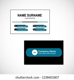 Business card vector design