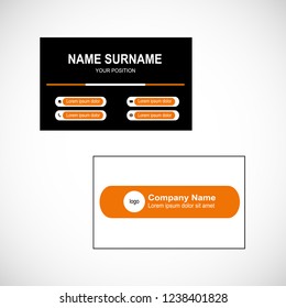 Business card vector design