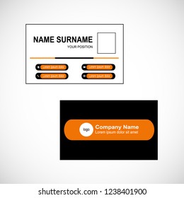 Business card vector design
