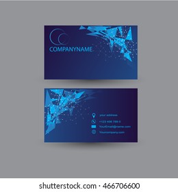 Business card, vector design