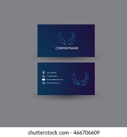 Business card, vector design