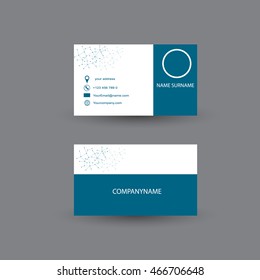 Business card, vector design