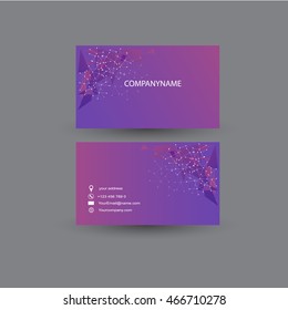Business card, vector design