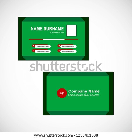Business card vector design