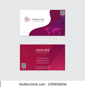 Business card vector design background