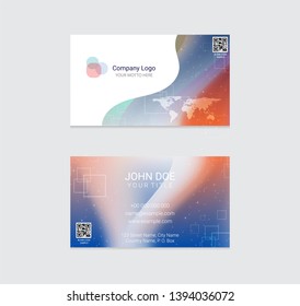 Business card vector design background