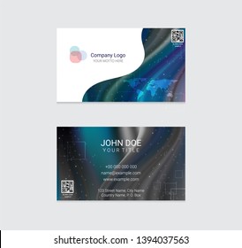 Business card vector design background