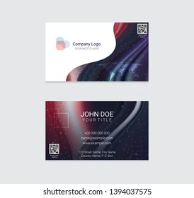 Business card vector design background