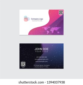 Business card vector design background