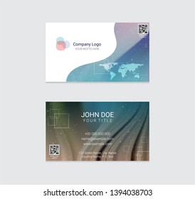 business card vector design background
