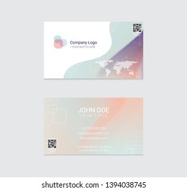 business card vector design background