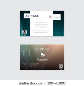 Business card vector design background