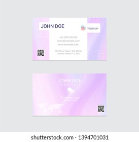 Business card vector design background