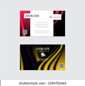 Business card vector design background