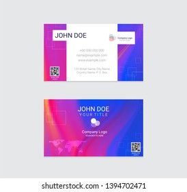 Business card vector design background