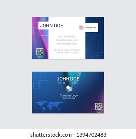 Business card vector design background
