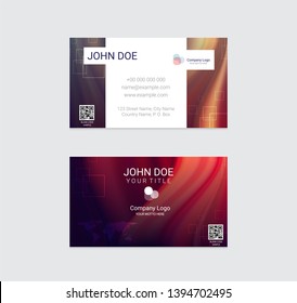 Business card vector design background