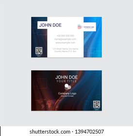 Business card vector design background