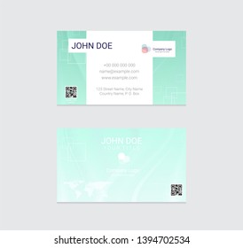 Business card vector design background