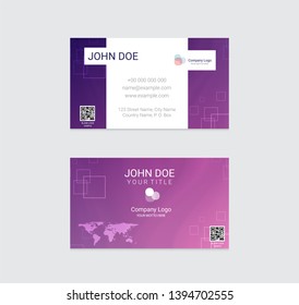 Business card vector design background
